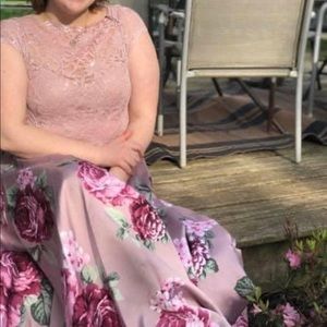 Two piece prom dress size 15